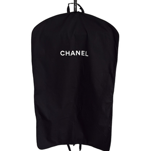 Authentic Black Canvas CHANEL Garment Travel Bag